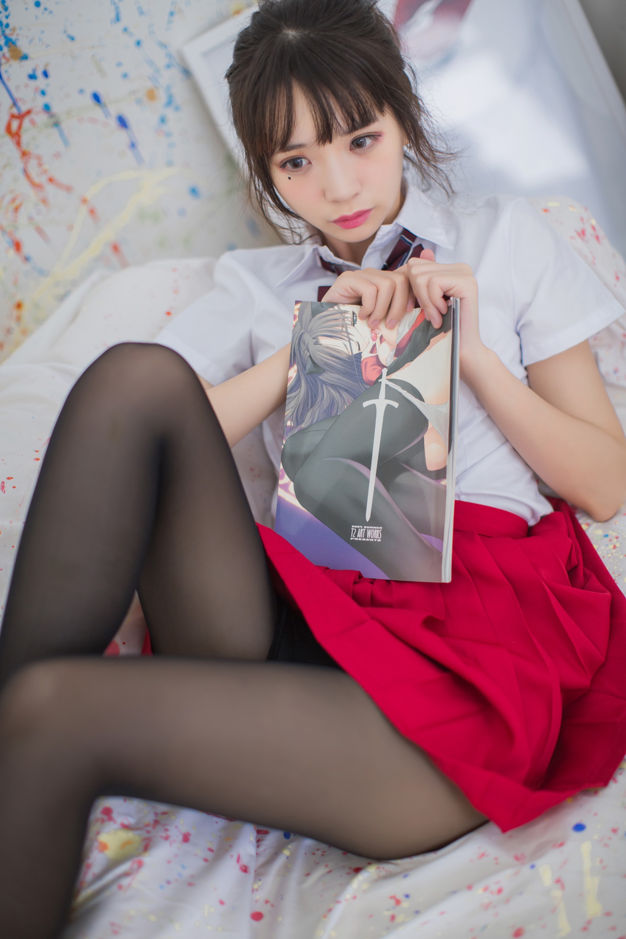 图片[1]-疯猫ss – NO.021 画室jk [23P]-XikXak
